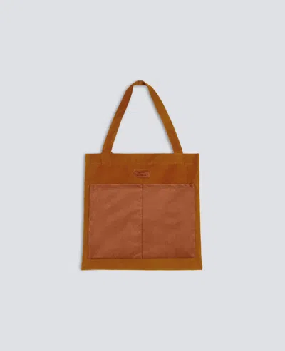 Aspesi Heavy Cotton Moleskin Tote Bag In Brown