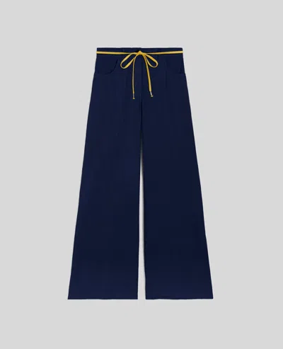 Aspesi Herringbone Linen-blend Trousers