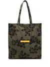 Aspesi Hibiscus-printed Nylon Shopper Bag