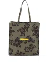 Aspesi Hibiscus-printed Nylon Shopper Bag