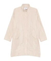 Aspesi High Collar Trench Coat In Neutral