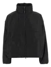 Aspesi High-collar Zip-front Bomber Jacket In Black