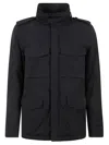 Aspesi Coat In Blue/black