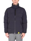Aspesi High Neck Down Jacket In Blue