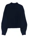 Aspesi High-neck Sweater In Blue