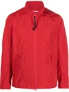 Aspesi High-neck Zip-up Jacket In Rot
