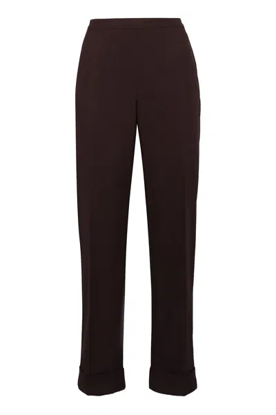 ASPESI HIGH-RISE COTTON TROUSERS