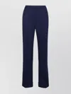 Aspesi High-rise Cotton Trousers With Roll-up Cuffs