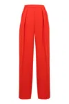 Aspesi Trousers High-waisted Wide-leg Pleated Design