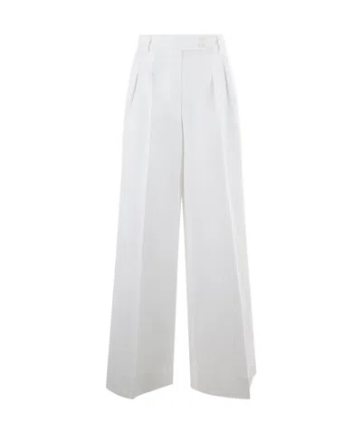 Aspesi High-waist Palazzo Pants In White