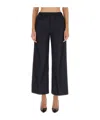 Aspesi Tailored High-waist Pants With Wide Legs In Black