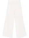 Aspesi High-waisted Fustian Trousers In Neutrals