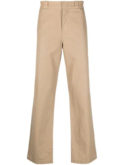 Aspesi High-waisted Straight-leg Trousers In Neutrals