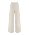 Aspesi High-waisted Trousers In Brown