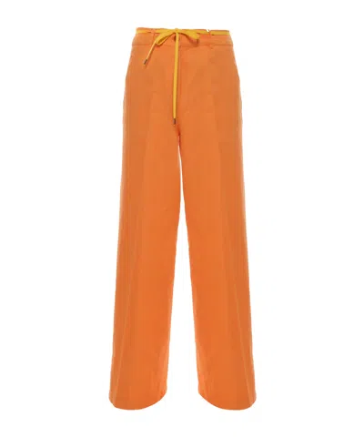 Aspesi Contrast Belted Casual Pants