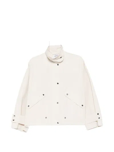 Aspesi High-neck Jacket In Neutral