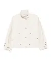 Aspesi High-neck Jacket In White