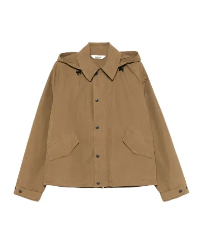 Aspesi Hooded Casual Jacket In Brown