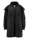 Aspesi Hooded Coat In Black