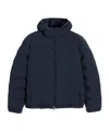 Aspesi Hooded Down Jacket In Blue