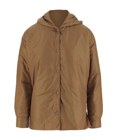 Aspesi Hooded Jacket In Brown
