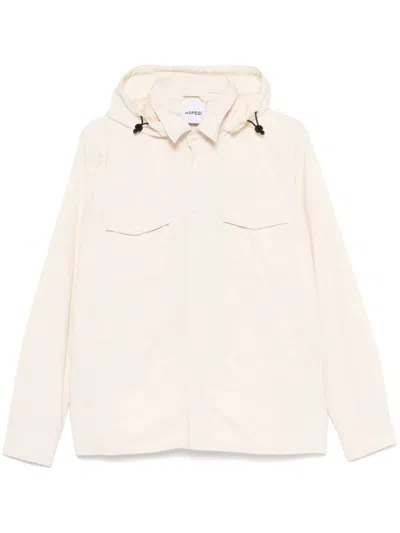 Aspesi Hooded Jacket In Neutrals