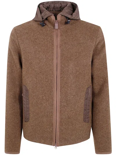 Aspesi Werner Hooded Jacket In Brown