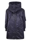 Aspesi Hooded Bomber Jacket In Black