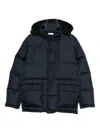 Aspesi Hooded Padded Jacket In Blue