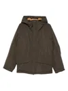 Aspesi Hooded Padded Jacket In Green