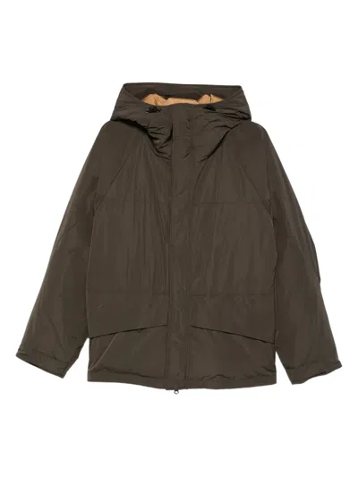 Aspesi Hooded Padded Jacket In Green