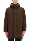 Aspesi Hooded Parka In Brown