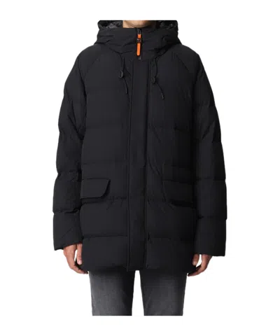 Aspesi Hooded Press-stud Fastened Jacket In Black