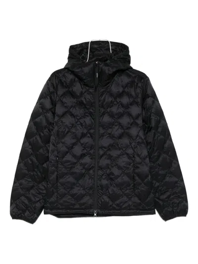 Aspesi Hooded Quilted Jacket In Black