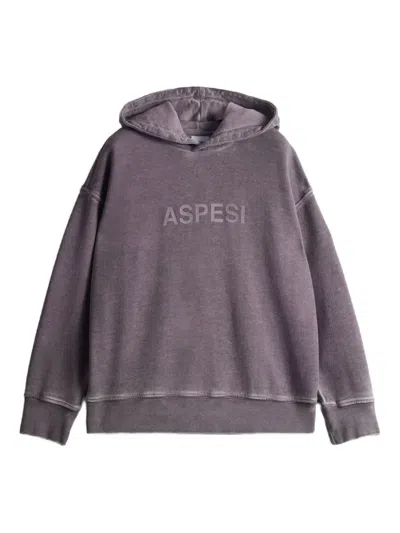 Aspesi Kids' Hooded Sweatshirt In Purple