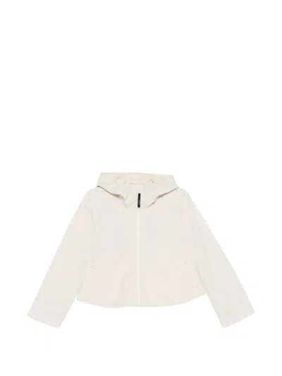 Aspesi Hooded Zip Coat In Neutral
