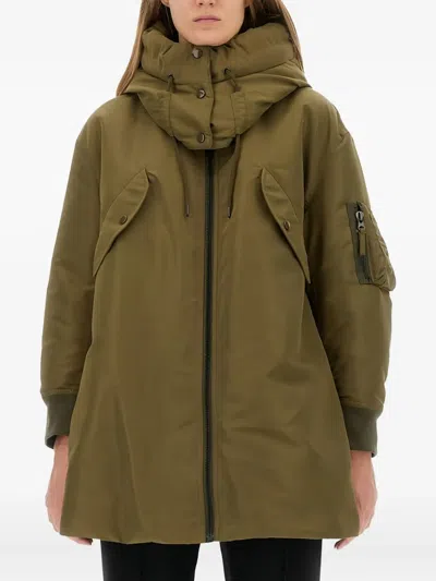 ASPESI HOODED ZIP-UP PUFFER JACKET