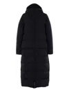 Aspesi Hooded Zipped Parka Coat In Black