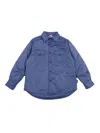 Aspesi Blue Button-up Shirt With Two Chest Pockets In Blue