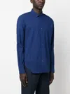 Aspesi Buttoned Long-sleeved Shirt In Blue