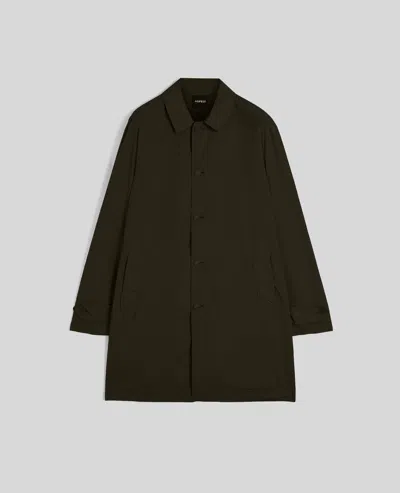 Aspesi Impermeabile In Nylon Compatto - Militare