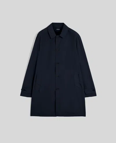Aspesi Impermeabile In Nylon Compatto - Navy