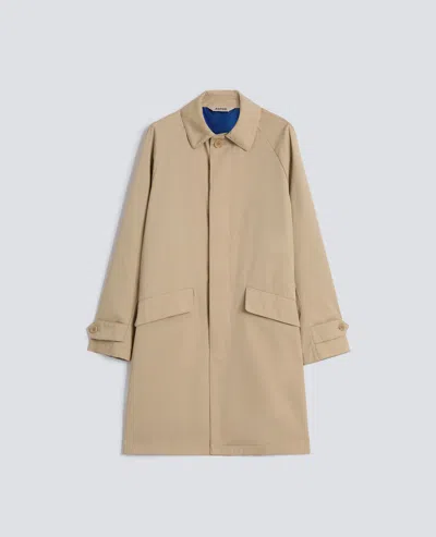 Aspesi Impermeabile In Twill Di Cotone-poliamide - Coloniale In Nude