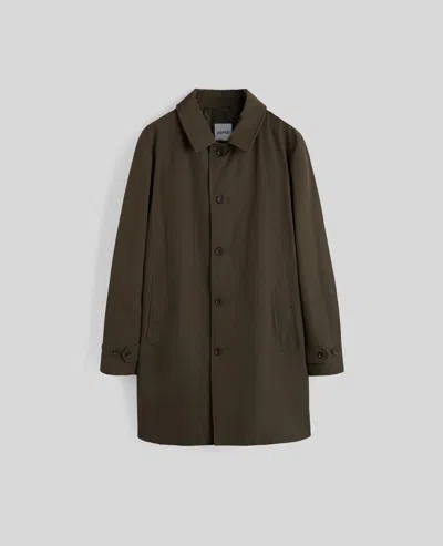 Aspesi Impermeabile Vodka Le In Misto Cotone - Militare In Green