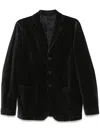Aspesi Velvet Lapel Blazer In Grey