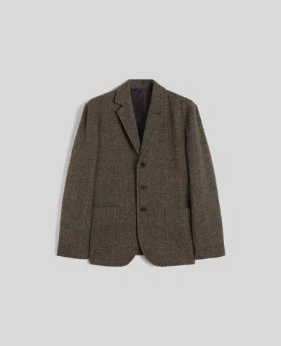 Aspesi Isaac Shetland Wool Blazer In Green