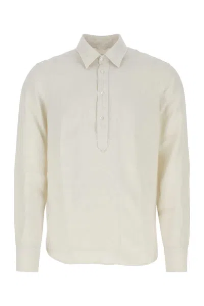 ASPESI ASPESI IVORY LINEN SHIRT