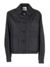 Aspesi Lightweight Minimalistic Jacket In Black