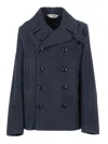 Aspesi Duvall Cotton Fustian Coat In Blue