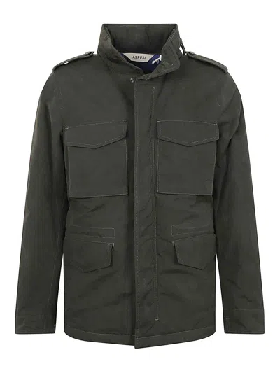 ASPESI CHAQUETA CASUAL - VERDE OSCURO